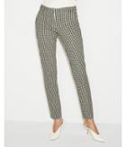 Express Womens Mid Rise Gingham Columnist Ankle Pant