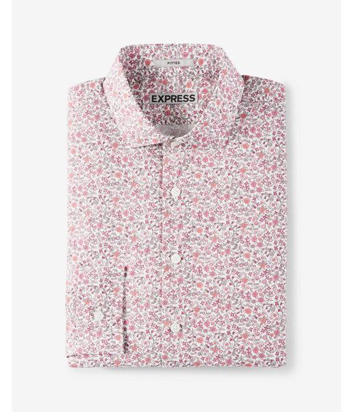 Express Fitted Floral Print Liberty Fabric Cotton Dress