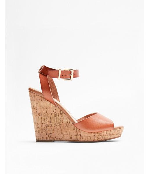 Express Womens Cork Wedge
