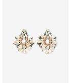 Express Womens Sequin Stone Drop Earrings