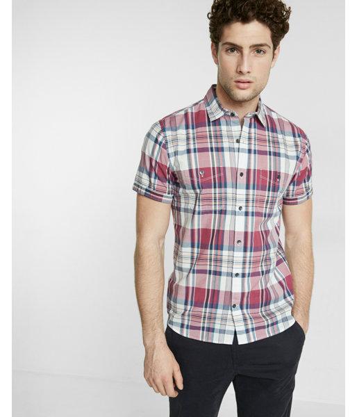 Express Mens Soft Wash Plaid Short