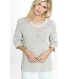 Express Women's Sweaters & Cardigans Marl Textured Stitch Step Hem
