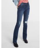 Express Mid Rise Distressed Barely Boot Jeans