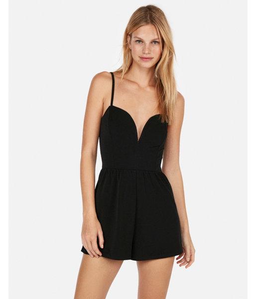 Express Womens V-wire Cami Romper