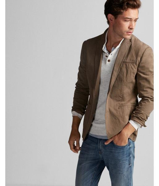 Express Mens Stretch Twill Blazer