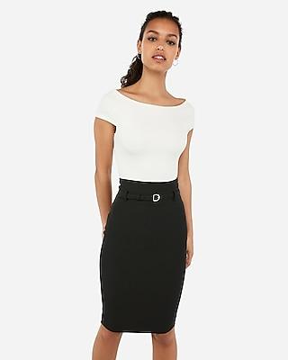Express Womens Bateau Neck Tee