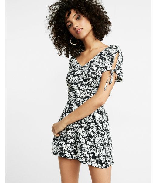 Express Floral Tie Back Romper