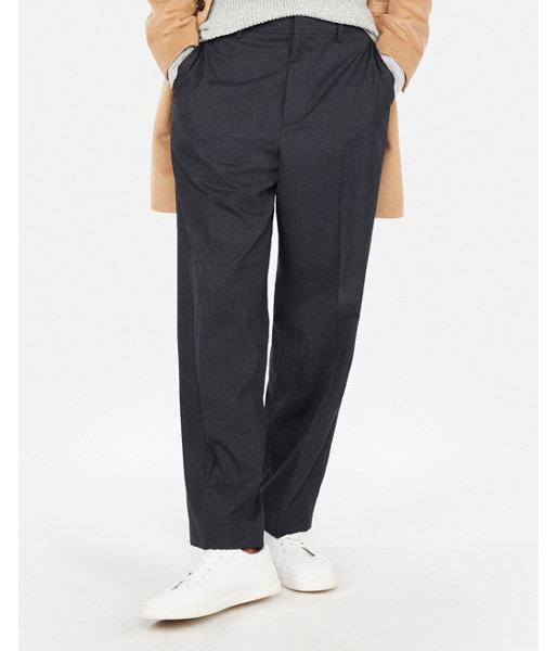 Express Mens Dark Navy Microcheck Wide Leg Dress Pants