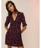 Express Womens Floral Knot Front Dress
