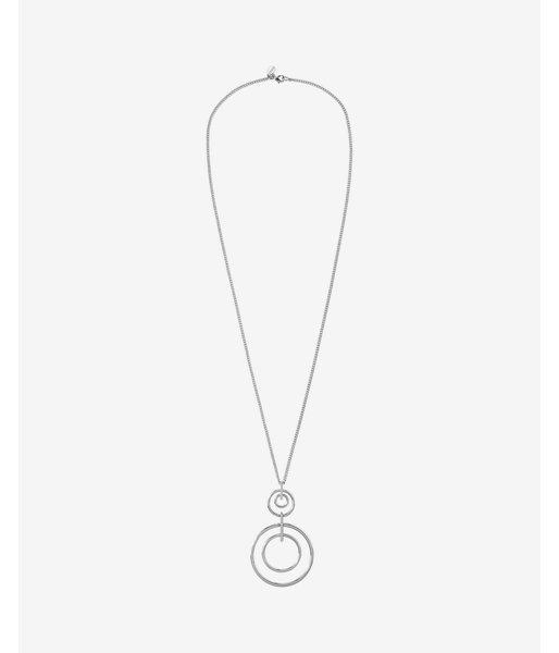 Express Womens Double Circle Pendant Necklace