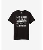 Express Mens Black Party Pursuit Graphic T-shirt