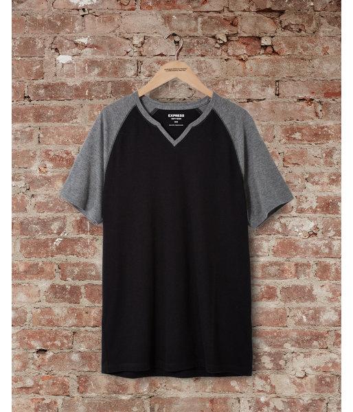 Express Mens Express One Eleven Soft Wash Raglan T-shirt