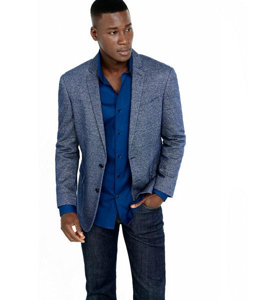 Express Mens Birdseye Knit Photographer Blazer