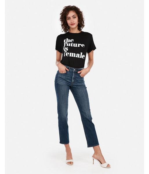 Express Womens The Future Is Womens Graphic Boyfriend Tee