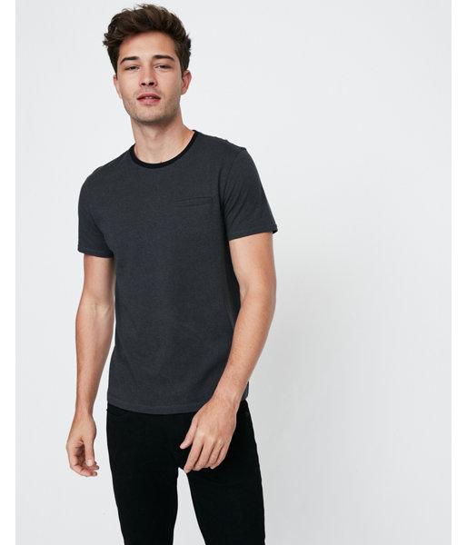 Express Mens Herringbone Cotton Crew Neck Tee