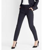 Express Womens Mid Rise Pinstripe Columnist Ankle Pant