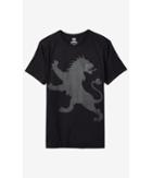 Express Men's Tees Black Pocket Oversized Lion Graphic T-shirt