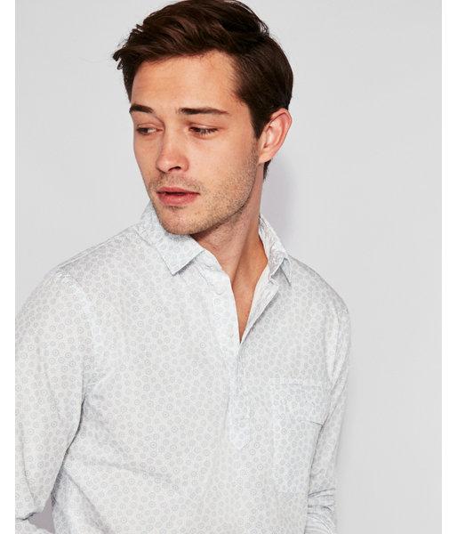 Express Mens Slim Sunburst Print Popover