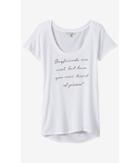 Express Women's Tees White Express One Eleven Pizza Graphic T-shirt