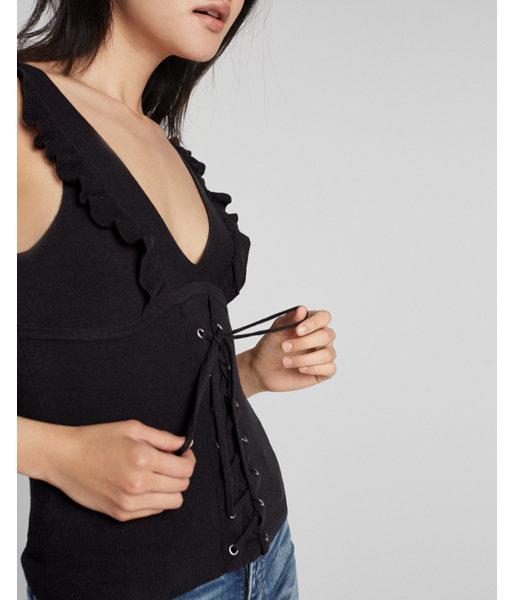 Express Petite Double V Corset Tank