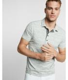 Express Mens Marled Performance Polo
