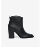 Express Womens Thick Heel Western Booties
