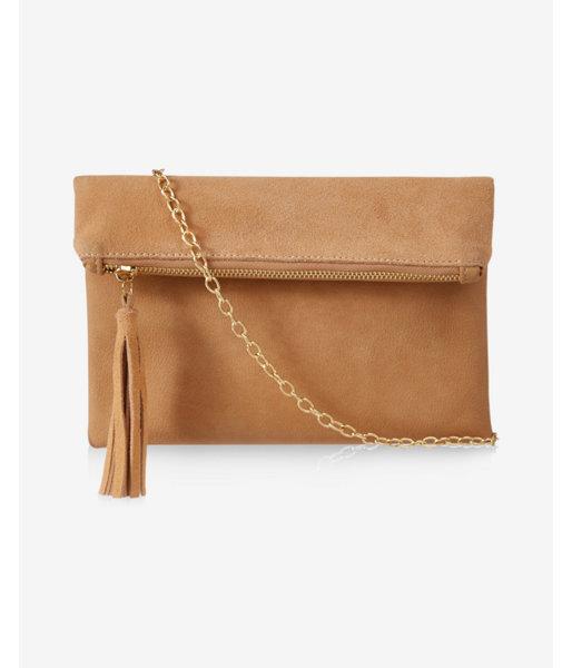 Express Street Level Tassel Fold-over Cross Body Bag
