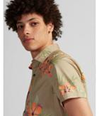 Express Mens Tropical Floral Short Sleeve Cotton