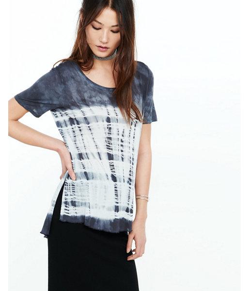 Express Womens Gray Tie Dyed Express One Eleven Side
