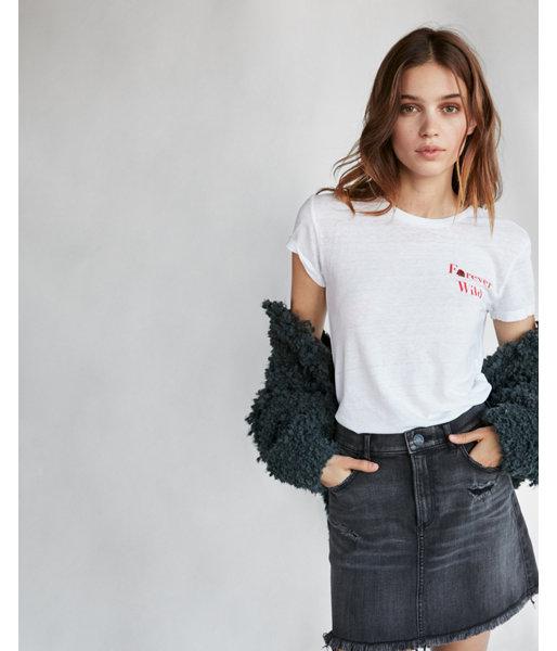 Express Womens Express One Eleven Forever Wild Easy Crew Neck Tee