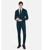 Express Mens Extra Slim Teal Stretch Cotton Blend