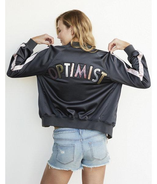 Express Womens Karlie Kloss Satin Reversible Optimist Bomber Jacket