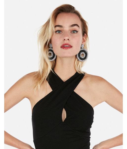 Express Womens Cross Halter Tank