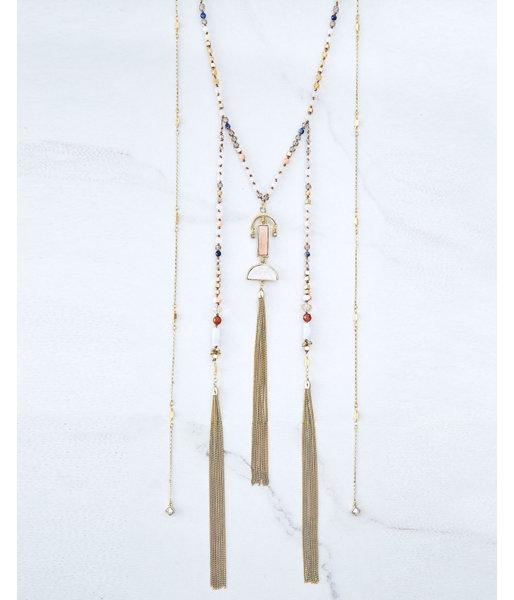Express Womens Capwell Coastal Treasures Neckalce