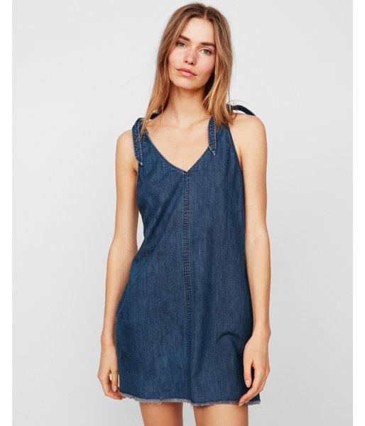 Express Womens Denim Tie-strap