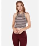 Express Womens Express One Eleven Striped Abbreviated Tank