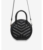 Express Womens Quilted Circle Crossbody Bag