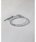 Express Womens Chan Luu Mixed Bead Gray Single Wrap Bracelet