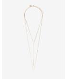 Express Womens Two Row Link Chain Necklace