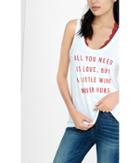 Express Women's Tanks Express One Eleven Love And Wine Graphic Tank