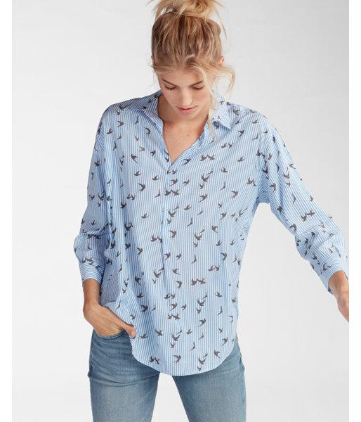Express Bird Print Easy Drape Popover