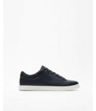 Express Mens Navy Perforated Low Top