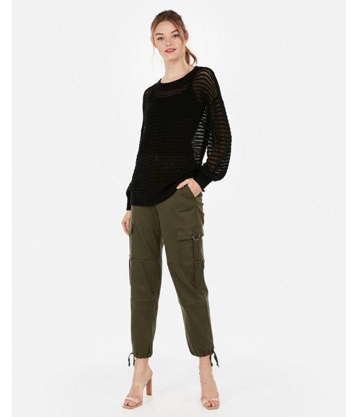Express Womens Open Stitch Tunic