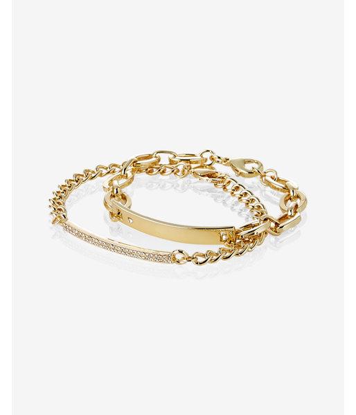 Express Womens Set Of Two Id Bracelets