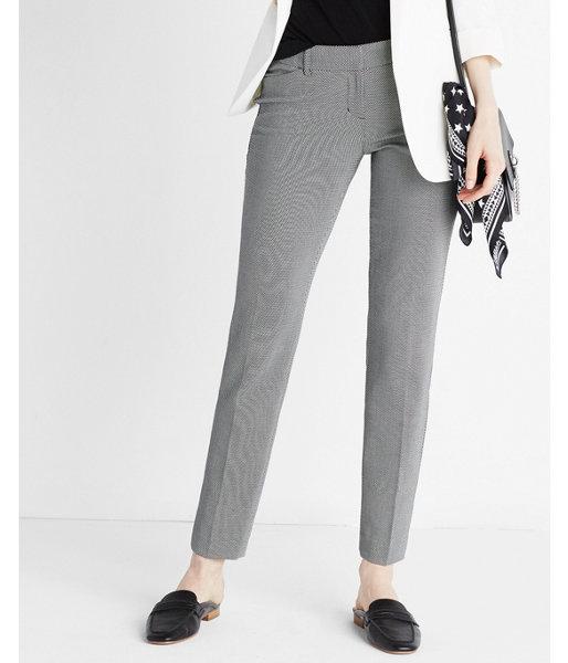 Express Womens Low Rise Straight Leg Editor Ankle Pant