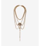 Express Womens Layered Orante Y-neck Necklace