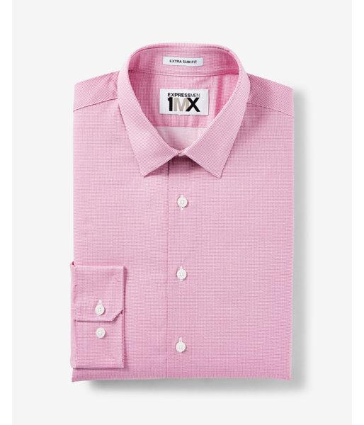 Express Mens Slim Fit Micro Dot 1mx Dress