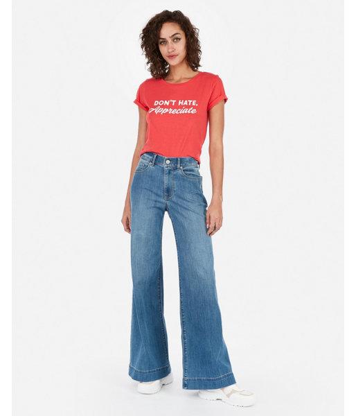 Express Womens Express One Eleven Don't Hate Graphic Easy Tee