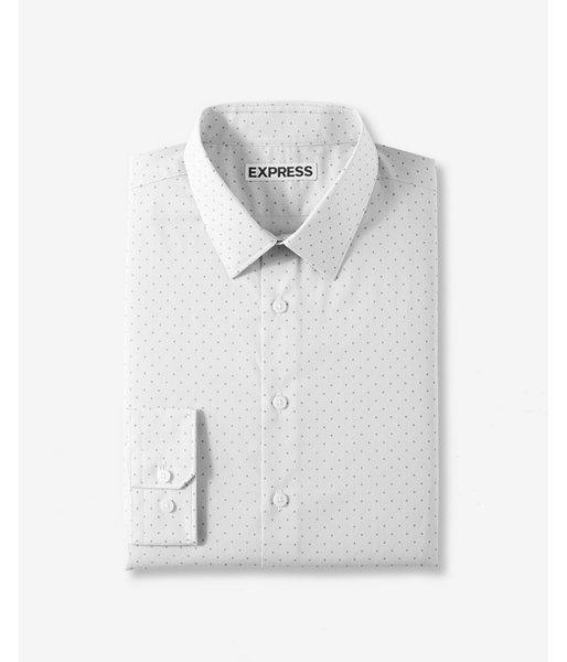 Express Mens Extra Slim Striped Dot Dress
