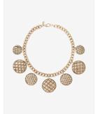 Express Womens Quilted Station Charm Bracelet